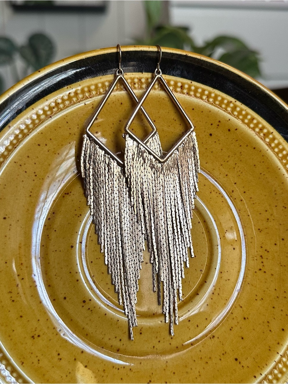 Gold Fringe Earrings